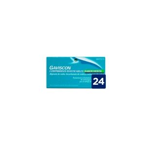 GAVISCON 24 KAUWTABLETTEN PEPERMUNT