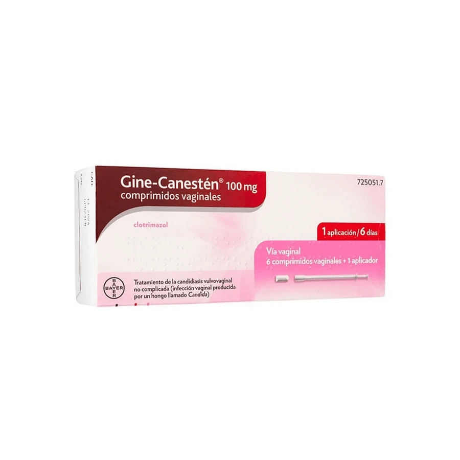 GINE CANESTEN 100 MG 6 COMPRIMIDOS VAGINALES