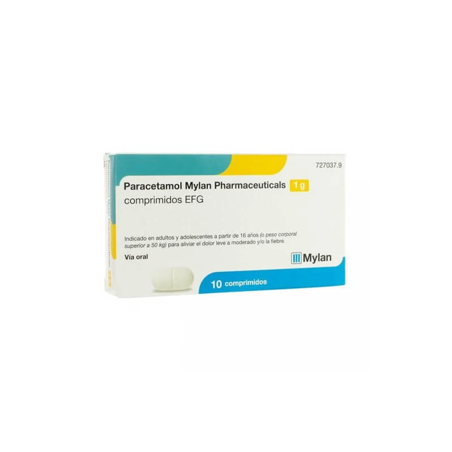 Paracetamol Mylan Pharmaceuticals 1 gram 10 tabletten