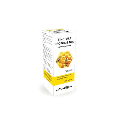 Tinctura cu propolis 30%, 30 ml, Mebra