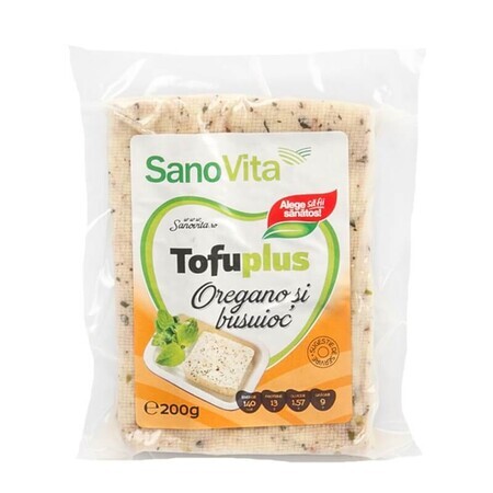 Tofu met oregano en basilicum, 200 g, Sanovita