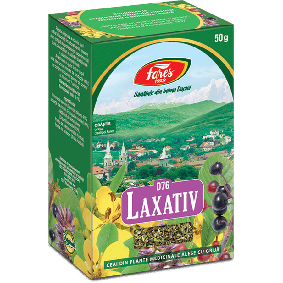 Ceai Laxativ, D76, 50 g, Fares