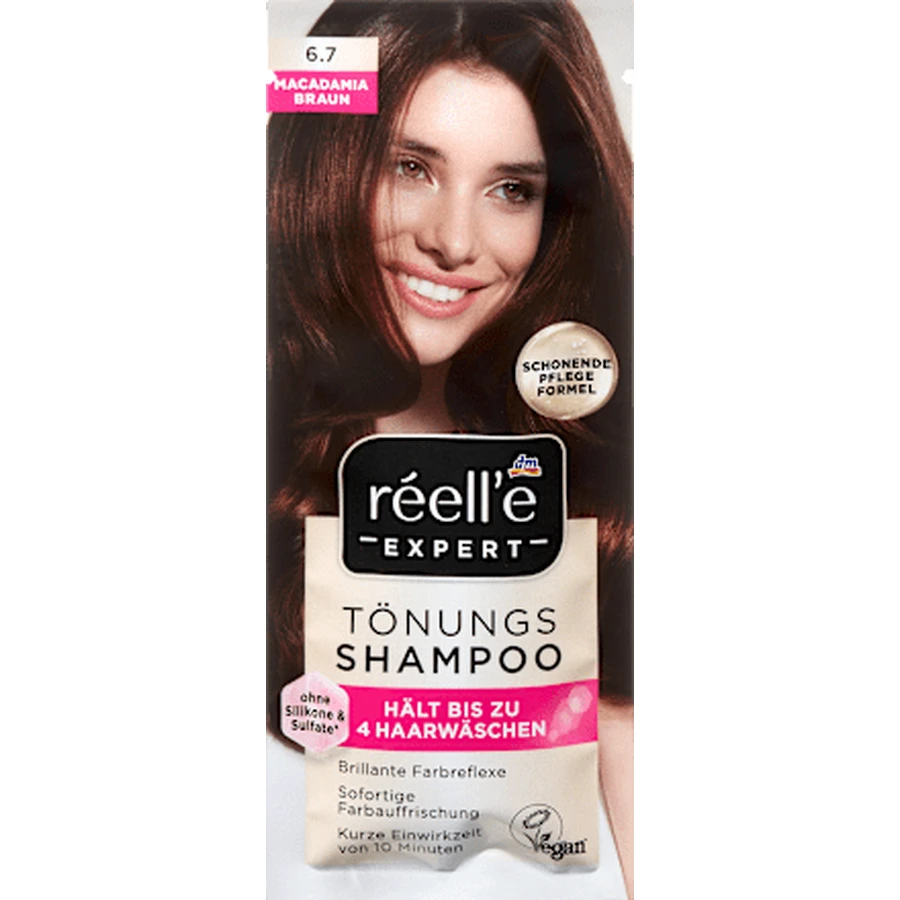 réell'e EXPERT Shampoo colorante 6.7 Caffè macadamia, 25 ml