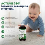 BactoLift Verminus Junior - Syrup for Intestinal Parasites in Children - Facilitates Elimination of Parasites & Boosts Immunity - 100% Natural - 250 mL