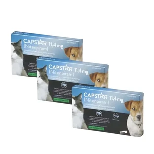 Capstar 11,45Mg Hond en kat 1-11Kg , 18 tabletten