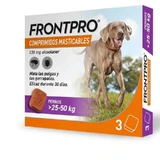 Frontpro Dewormer für Hunde 25-50 kg (Xl), 3 Kautabletten