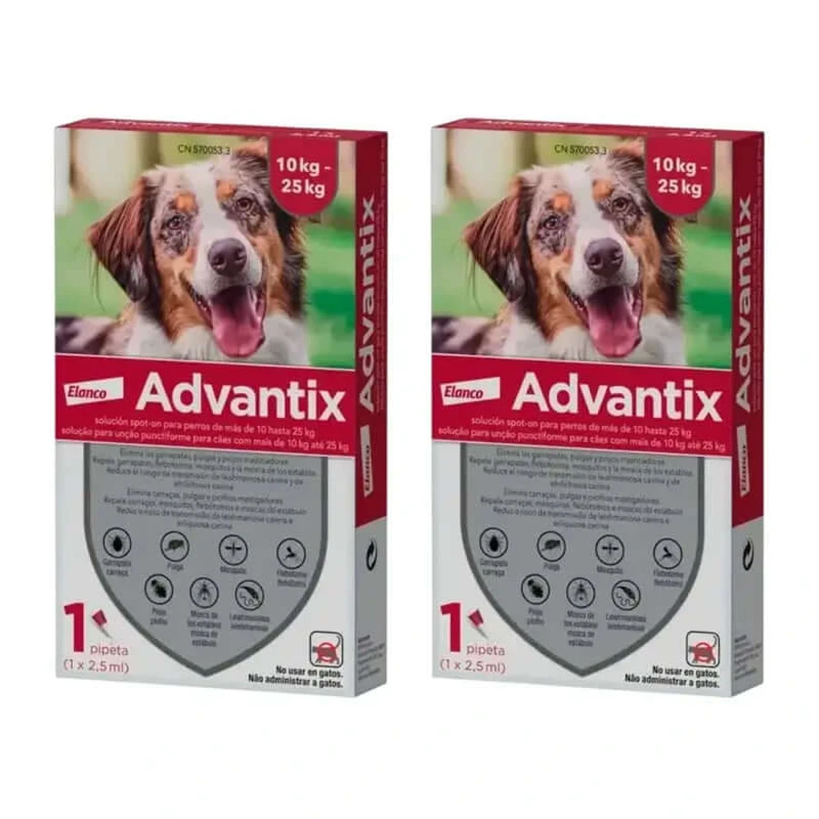 Advantix Mono-Pipette, 2,5 Ml 10-25Kg, 2 Einheiten