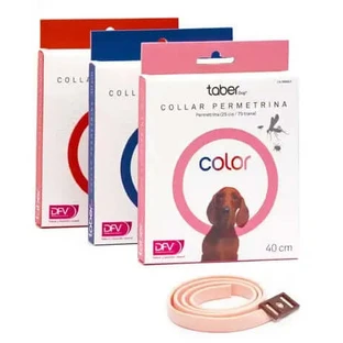 Taberdog Permethrin Halsband 40 cm Rot