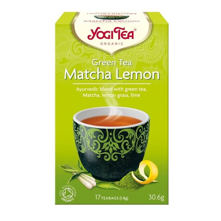 Matcha Citroen Thee, 17 tassen, Yogi Tea
