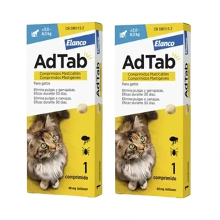 Adtab 48Mg Kautabletten Katzen 2-8Kg, 2 Tabletten