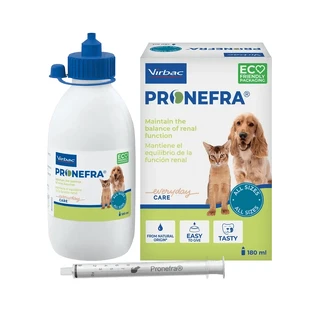 Virbac Pronefa Nierenergänzungsmittel für Hunde und Katzen, 180 ml