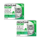 Frontline Combo katten en fretten, verpakking 2 x 3 pipetten x 0,5 ml