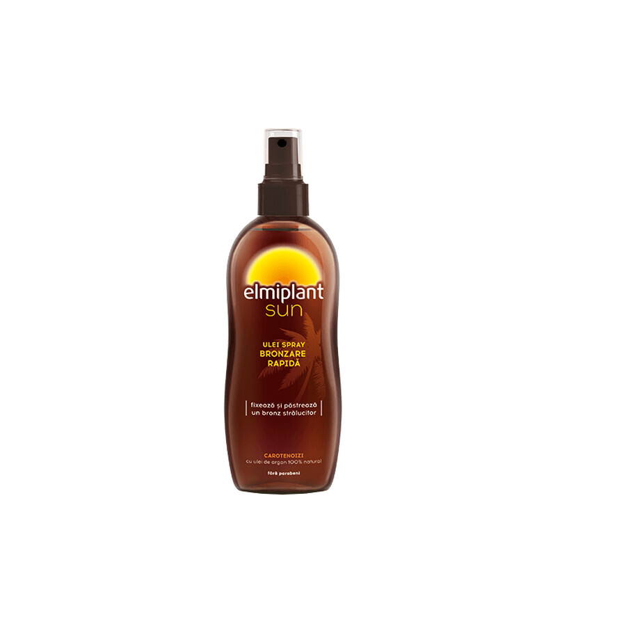 Aceite bronceador rápido en spray, FPS 30, 150 ml, Elmiplant