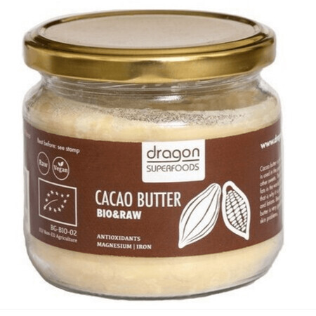 Unt de cacao presat la rece Raw 300 ml, Dragon Superfoods