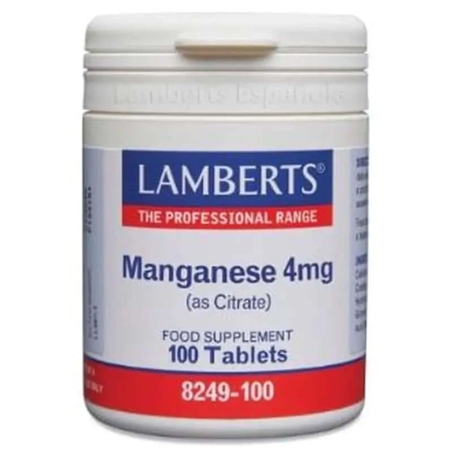 Lamberts Cytrynian manganu 4Mg. 100 kapsułek: ceny i cechy