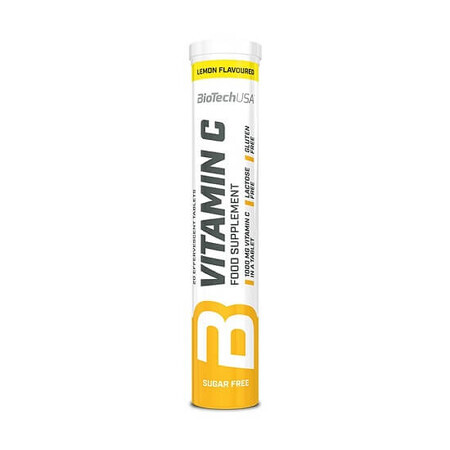 Vitamina C, Limone, 20 compresse, BiopTech USA