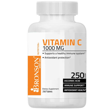 Vitamin C 1000 mg, 250 Kapseln, Bronson