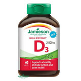 Vitamine D3 50 mcg 2000IU, 60 tabletten, Jamieson