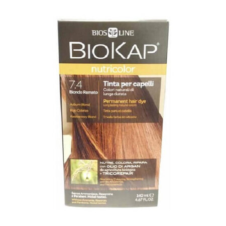 Nutricolor Coloration permanente, Auburn Blond 7.4, 140ml, Biokap