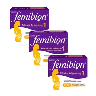 Femibion 1 First trimester of pregnancy, weeks 1-12, folic acid plus, 3X28 tablets