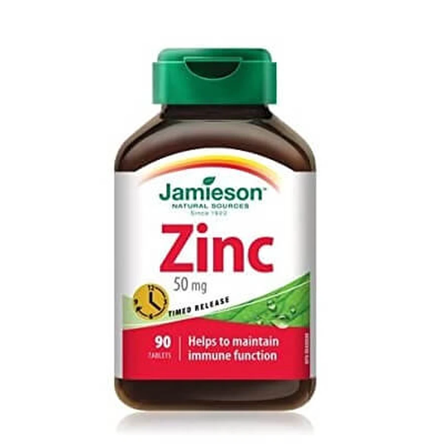 Zink 50mg, 90 tabletten, Jamieson