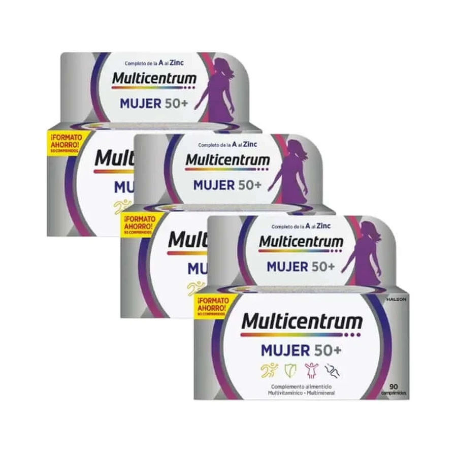 Multicentrum Vrouwen 50+ Multivitamine, 3X90 tabletten
