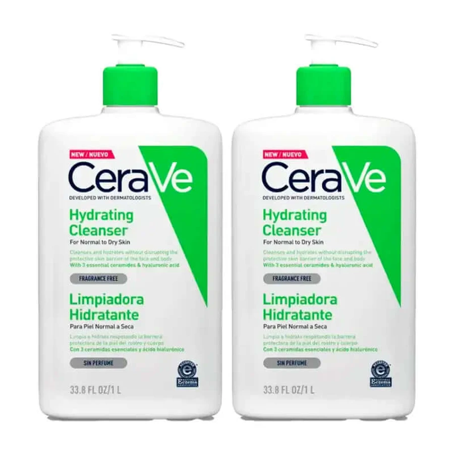 CeraVe Duplo Hydraterende Reinigingsgel, 2X1L