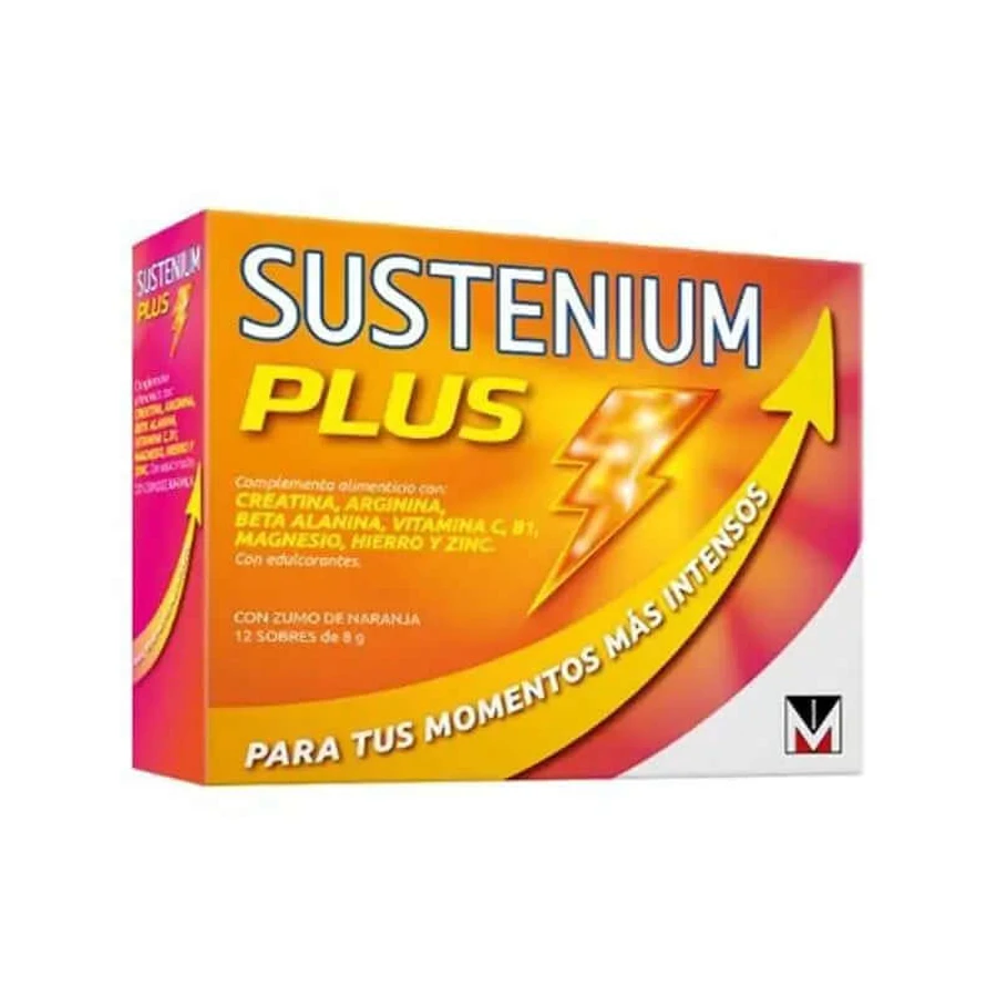 Sustenium Plus Food supplement with orange juice 12 sachets x 8 grams