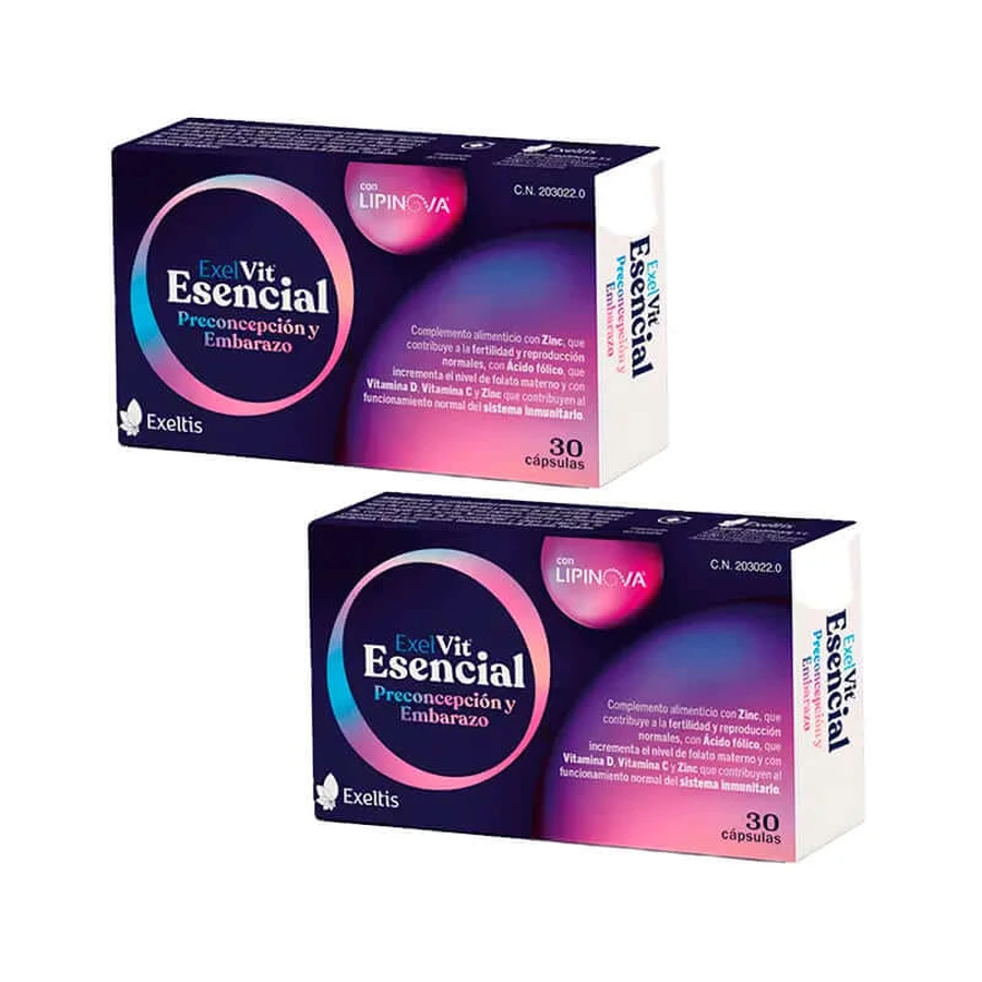 Exelvit Essentiel Préconception et Grossesse , Duplo 2x30 Capsules