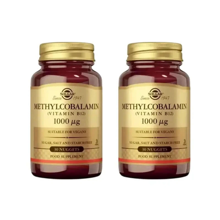Solgar Methylcobalamine 1000 Mcg, 2X30 tabletten