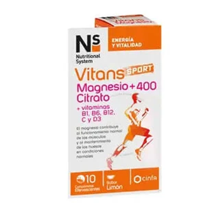 Cinfa Ns Vitans Citrato de Magnesio +400 10 comprimidos efervescentes