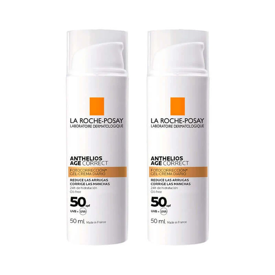 La Roche Posay Anthelios Verouderingscorrectie SPF50 Gel Crème 2x50 ml