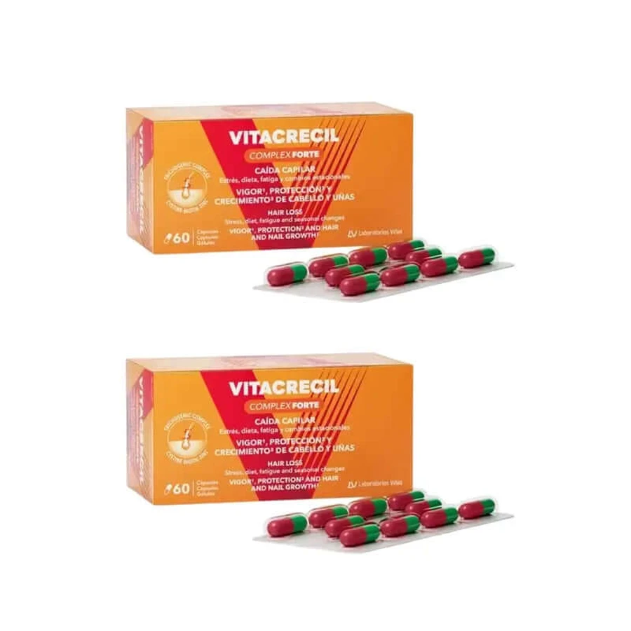 Vitacrecil Complex Forte, paquet de 2 x 60 gélules