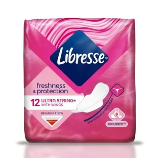 Almohadilla absorbente Ultra String, 12 unidades, Libresse