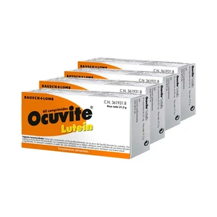4 pakjes Bausch & Lomb Ocuvite Luteïne 60 tabletten