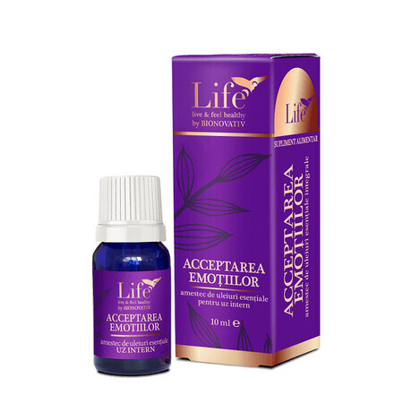 Acceptarea emotiilor, amestec de uleiuri esentiale, 10 ml, Bionovativ