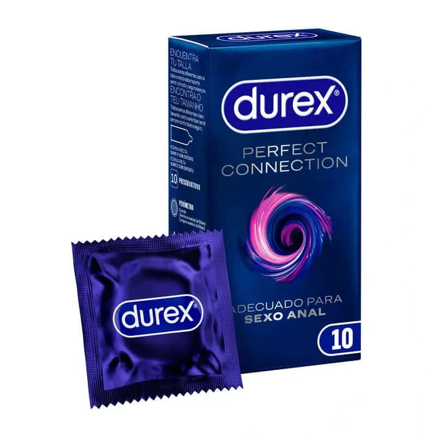 Durex Perfect Connection Extra Lubrificato, 10 preservativi
