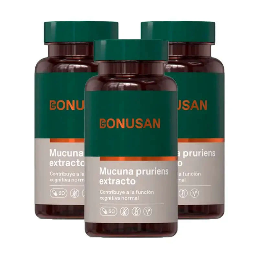 Bonusan Mucuna Pruriens Pakket 3 x 60 capsules