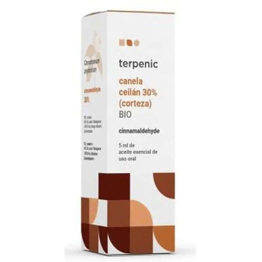 Aceite Esencial Terpénico de Corteza de Canela de Ceilán 30% 5Ml.