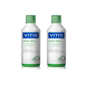 Vitis Aloe Vera Mundwasser, 2X500 Ml