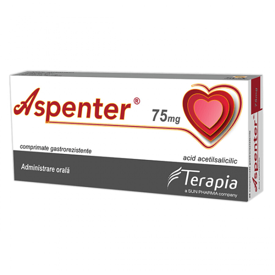 Aspenter 75 mg, 28 comprimés gastro-résistants, Thérapie Évaluations