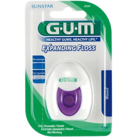 Flosdraad - Uitbreidbaar flosdraad, gewaxt, 30 m, Sunstar Gum