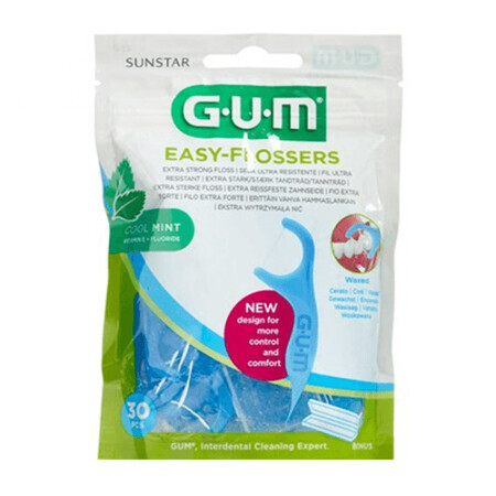 Easy Flossers Zahnseide mit Minzgeschmack, 30 Stück, Sunstar Gum