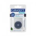 Black dental floss waxed with chlorhexidine, 20g, Curasept