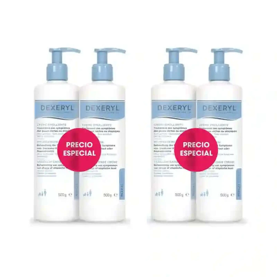 Dexeryl Kit Duo Emollient Creme, 4X500 Gr