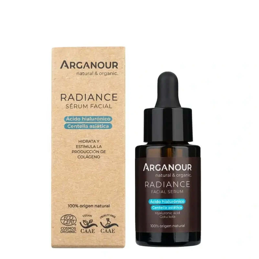 Arganour Sérum éclaircissant visage Acide hyaluronique et Centella Asiatica, 30 Ml