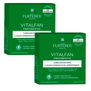 Rene Furterer Vitalfan Postępujące wypadanie włosów, opakowanie 2 x 30 kapsułek
