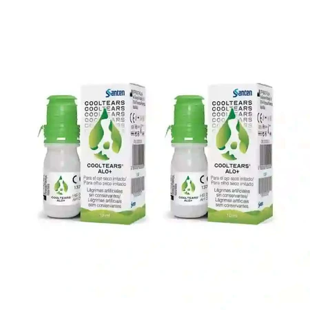 Ocutears Alo+ 0.4%, PACK 2X10 ml, Santen,