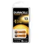 Hearing aid batteries HA ZA13, 6 pieces, Duracell