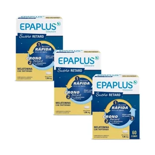 Epaplus Sleepcare Melatonin Retard mit Tryptophan Packung 3 x 60 Tabletten